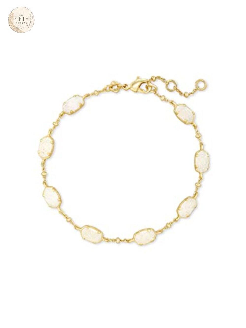 Kendra Scott Style Emilie Link Bracelet Gold Plated Brass Chain 6.5